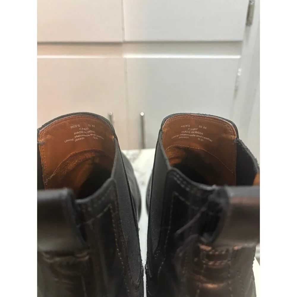 Cole Haan Warner Grand Boots Mens Size 10 Black Water Resistant Leather